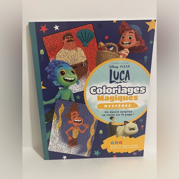 Disney Luca French Color by Numbers Coloring Book - Picture 1 of 5